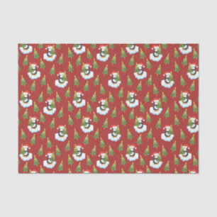 Penguins For Christmas Tissue Paper