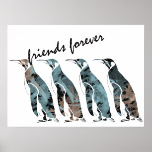 Penguins Friends Forever Poster