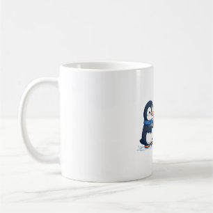 Penguins Gift Exchange Christmas Art Coffee Mug