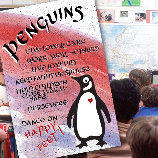 PENGUINS GREAT VALUES EXAMPLES DANCE HAPPY  POSTER (Creator Uploaded)