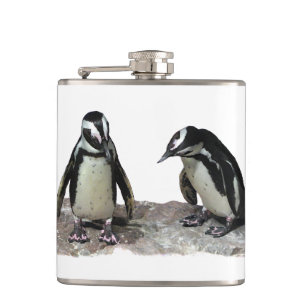 Penguins Hip Flask
