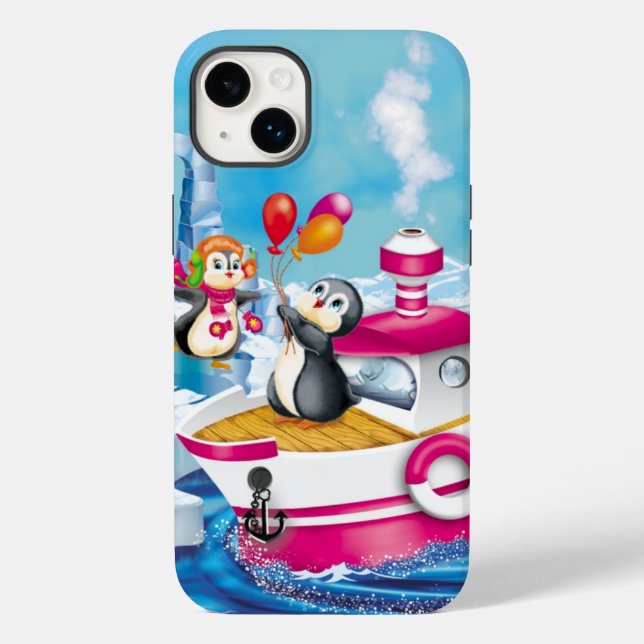 penguins in Antarctica Case-Mate iPhone Case (Back)