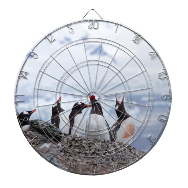 Penguins in Antarctica Dartboard (Front)