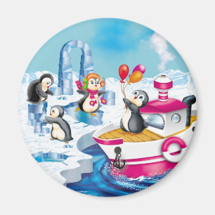 penguins in Antarctica Magnet
