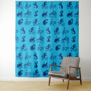 penguins in Antarctica Tapestry