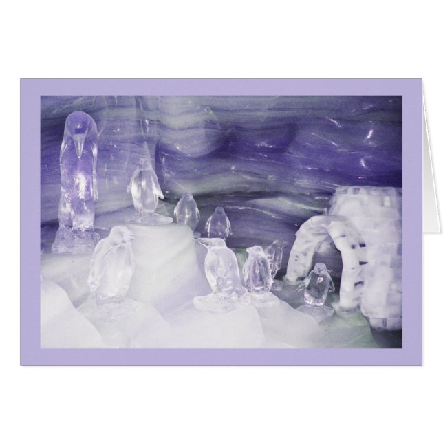 Penguins in ice (Front Horizontal)