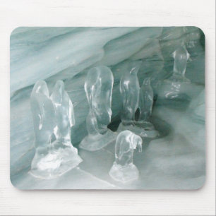 Penguins in ice mouse pad