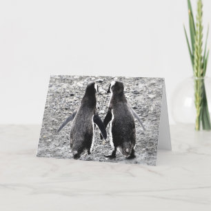 Penguins in Love Card