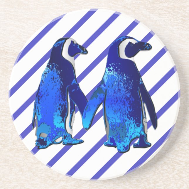 Penguins in Love - Coaster (Front)