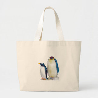 Penguins Large Canvas Tote
