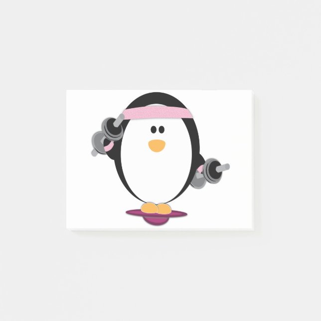 Penguins Lift Post-Its Post-it Notes (Front)