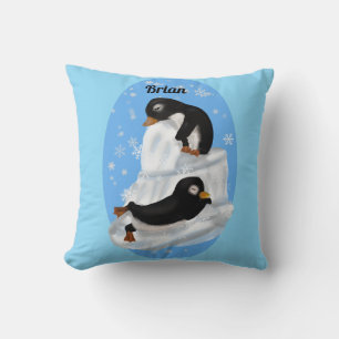 Penguins napping pillow