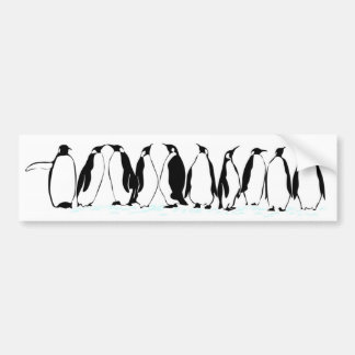 Penguins on Parade Bumper Sticker