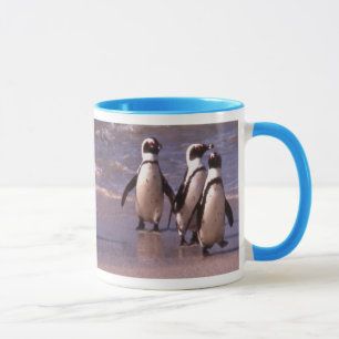 Penguins on the beach Mug