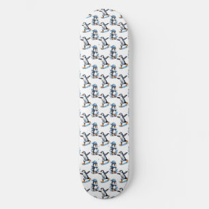 Penguins Pattern Design Skateboard
