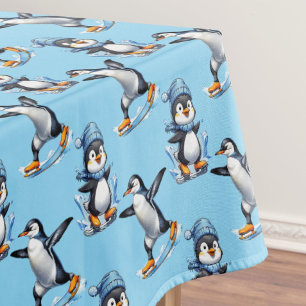 Penguins Pattern Design Tablecloth