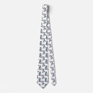 Penguins Pattern Design Tie