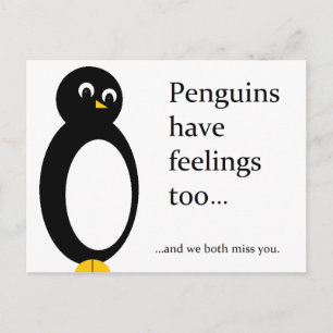 Penguins Postcard
