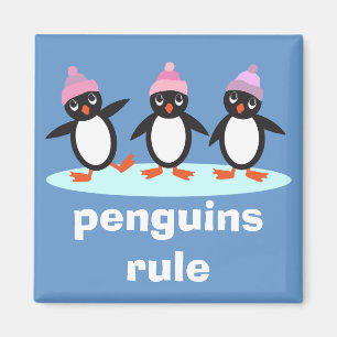 Penguins Rule Magnet