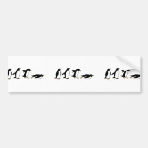 Penguins Sliding Bumper Sticker