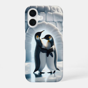 Penguins Slow Dancing By Igloo iPhone 16 Case