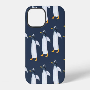 Penguins: Small Dark Watercolor iPhone 12 Case