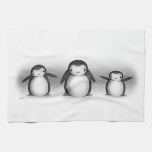 Penguins Tea Towel