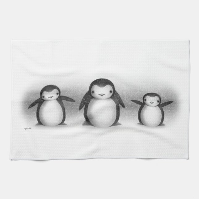 Penguins Tea Towel (Horizontal)