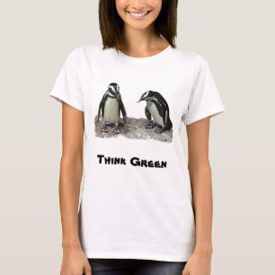 Penguins Think Green Earth Day Shirt