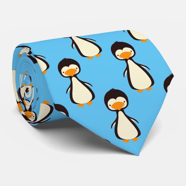 Penguins Tie (Rolled)