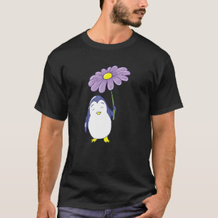 Penguins Umbrella Flower T-Shirt