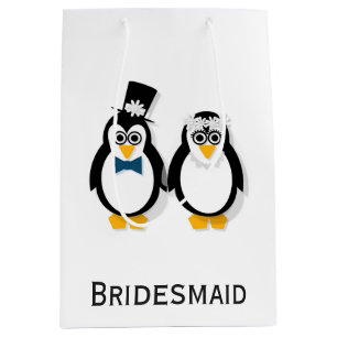 Penguins Wedding Gift Bag (Customisable)
