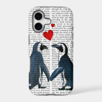 Penguins With Love Hearts