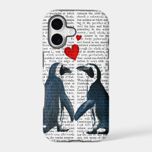 Penguins With Love Hearts