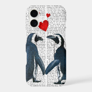Penguins With Love Hearts