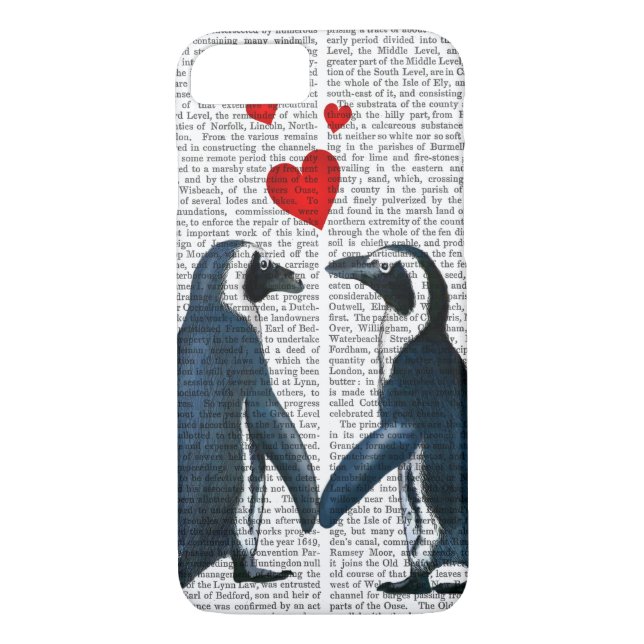Penguins With Love Hearts Case-Mate iPhone Case (Back)
