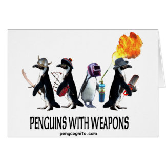 penguins with weapons