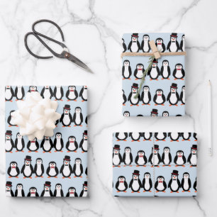 Penguins - wrapping paper sheet