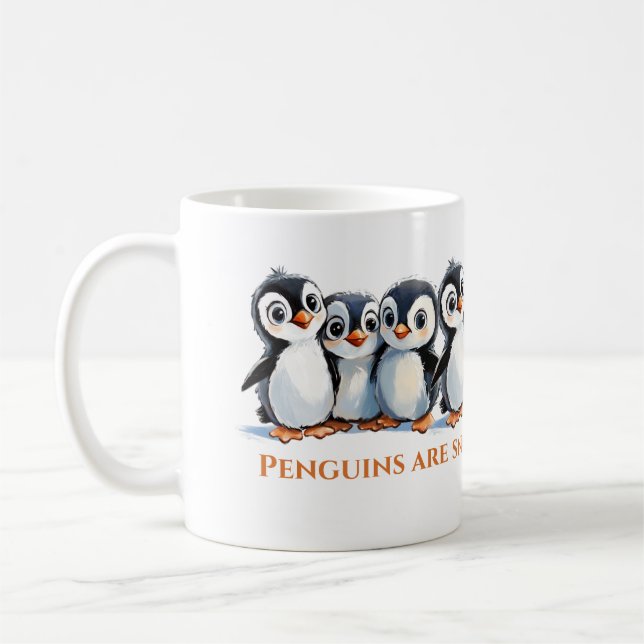Penguins, You Are So Cute, I Like You Gift, Tea &  Coffee Mug (Left)