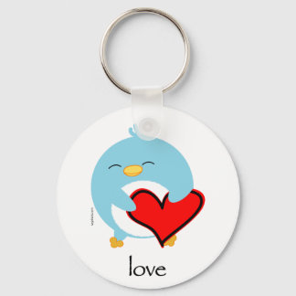 Pengy the Penguin Love Keychain