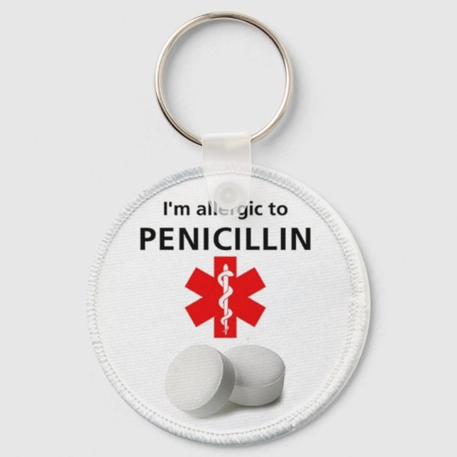 Penicillin allergy key ring (Front)
