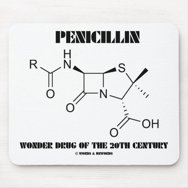 Penicillin Wonder Drug Of The 20th Century Mouse Pad (Front)