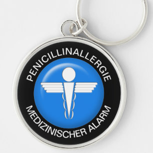PENICILLINALLERGI  Medical Alert - Button Keychain