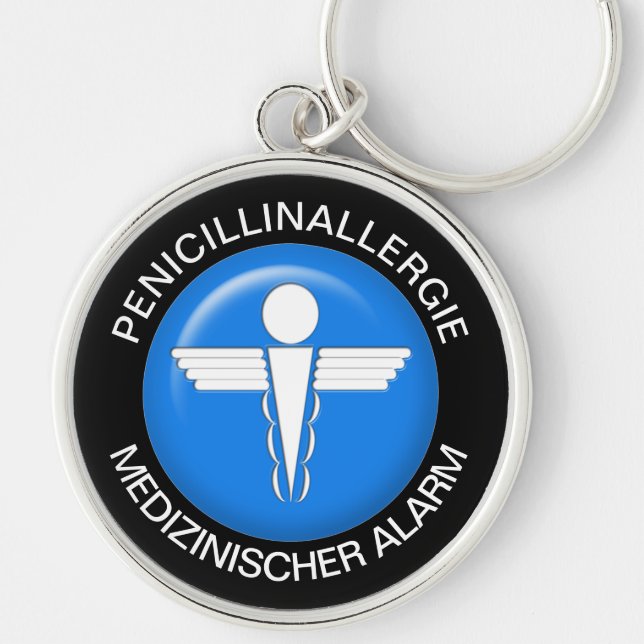 PENICILLINALLERGI  Medical Alert - Button Keychain (Front)