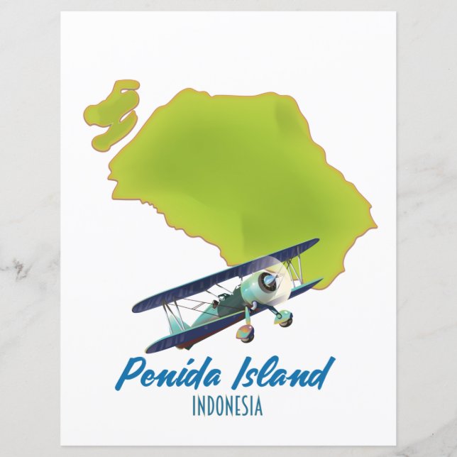 Penida island map (Front)