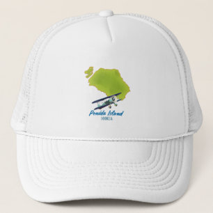 Penida island map trucker hat