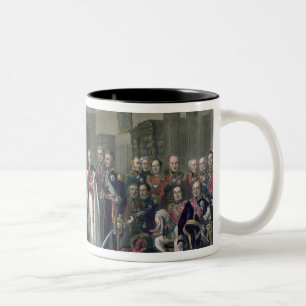 Peninsular Heroes at the United Services Club Two-Tone Coffee Mug