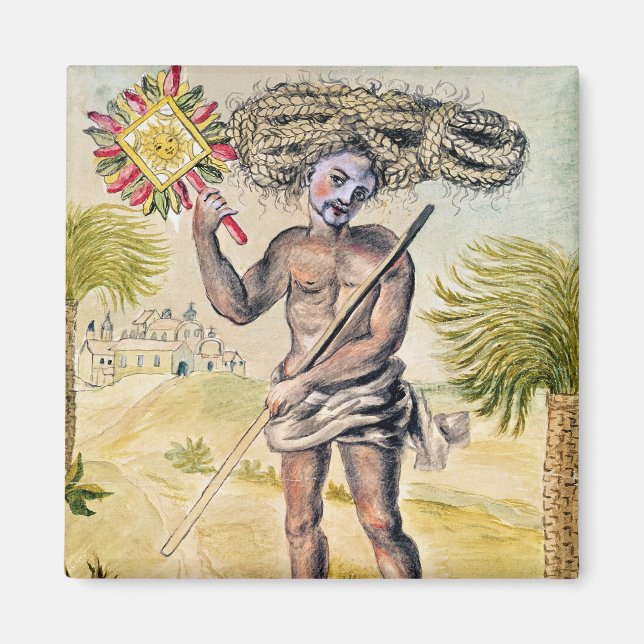 Penitent man in India Magnet (Front)