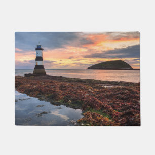 Penmon Lighthouse Sunrise Puffin Island Doormat