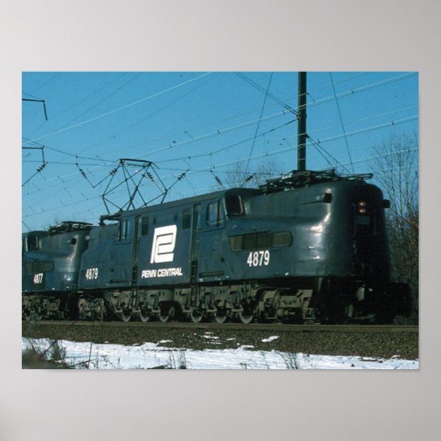 Penn Central GG-1s locomotives in service   Poster (Front)